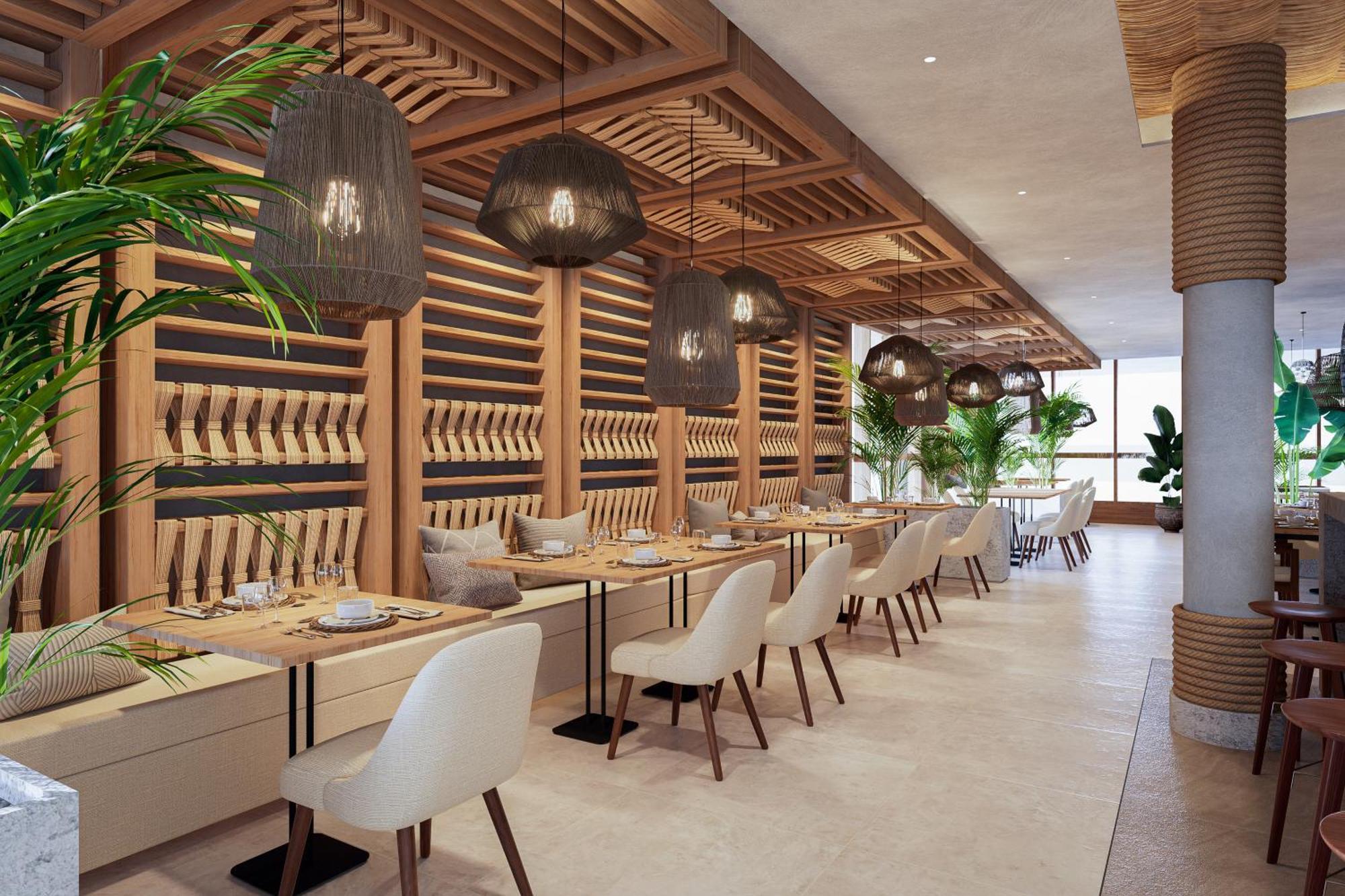 Melia Bali Hotel Nusa Dua  Bagian luar foto 3D rendering of a restaurant